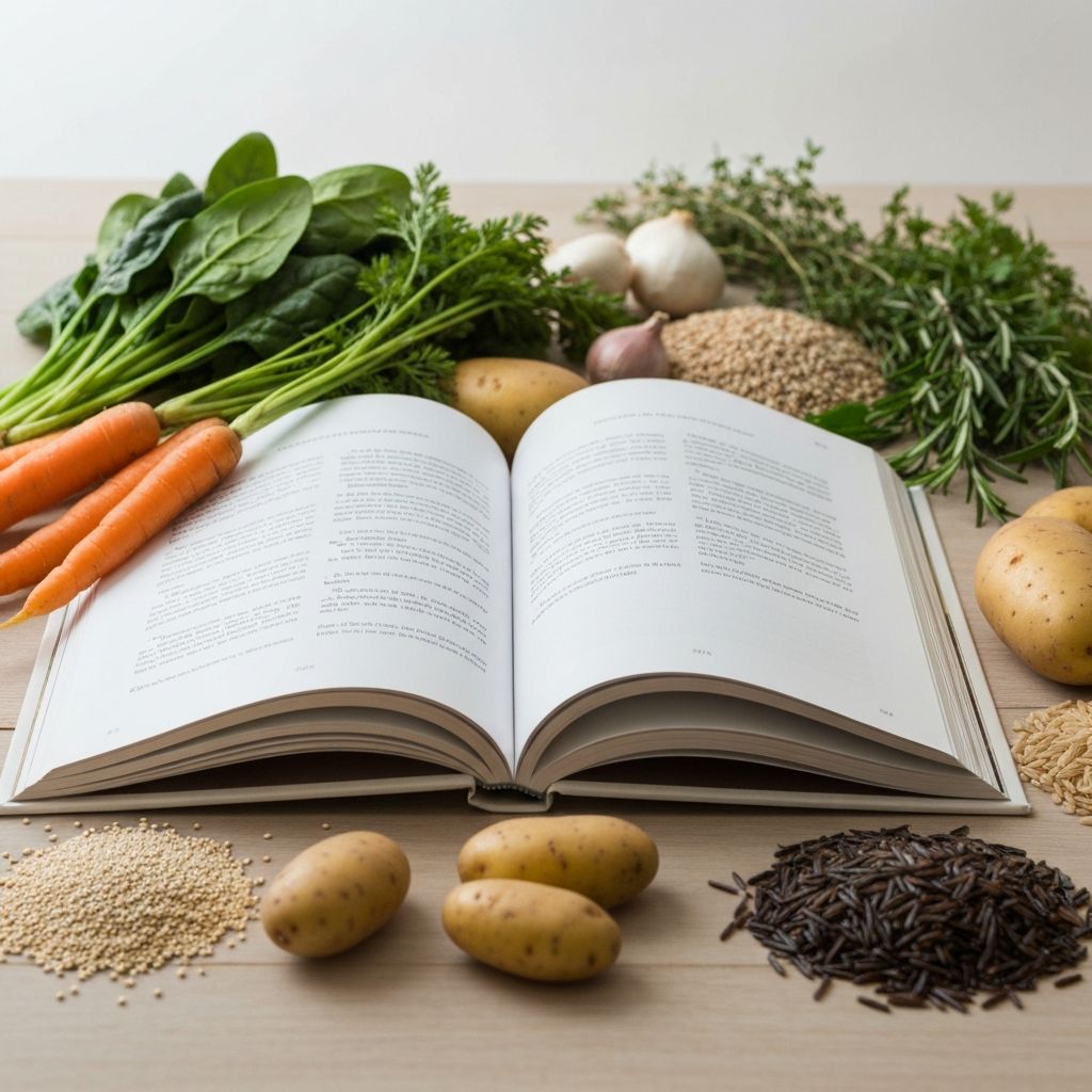 Kochbuch mit Zutaten